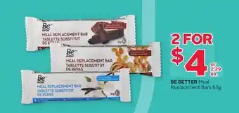 Rexall Be better meal replacement bars offer