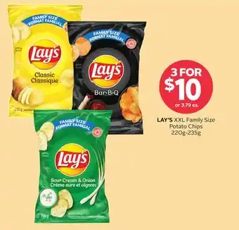 Rexall Lay's xxl family size potato chips offer