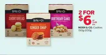 Rexall Nosh & co. cookies 150g-200g offer
