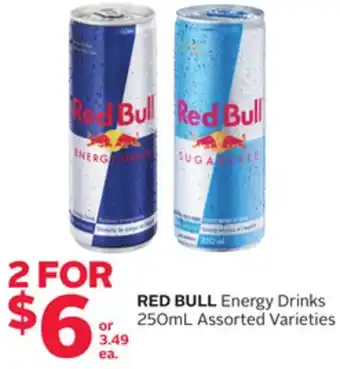 Rexall Red bull energy drinks offer