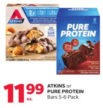 Rexall Atkins or pure protein bars 5-6 pack offer