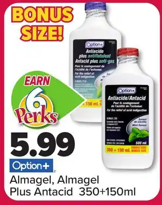 PharmaChoice Option+ almagel, almagel plus antacid offer