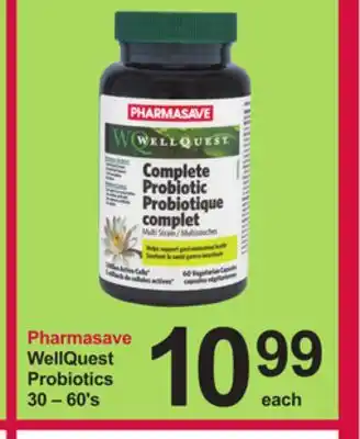 Pharmasave Pharmasave wellquest probiotics offer