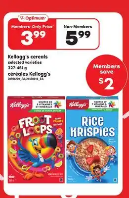 Independent City Market Céréales kellogg's, 227-451 g offer