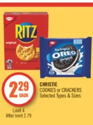 Shoppers Drug Mart Christie cookies or crackers offer