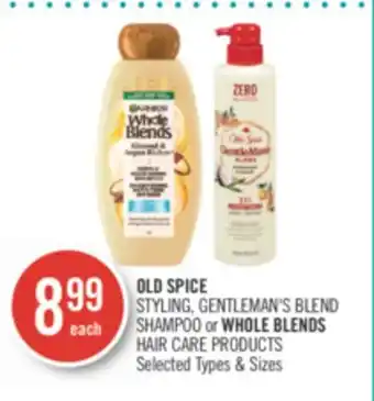 Shoppers Drug Mart Old spice styling, gentleman's blend shampoo or whole blends hair care products offer