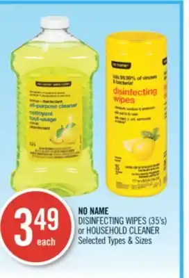 Shoppers Drug Mart No name disinfecting wipes (35's) or household cleaner offer
