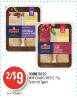 Shoppers Drug Mart Schneiders mini charcuterie offer