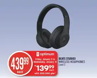 Shoppers Drug Mart Beats studio3 wireless headphones offer