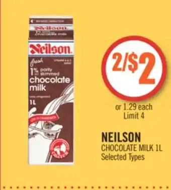 Shoppers Drug Mart Neilson chocolate milk offer