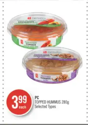 Shoppers Drug Mart Pc topped hummus offer