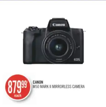 Shoppers Drug Mart Canon m50 mark ii mirrorless camera offer