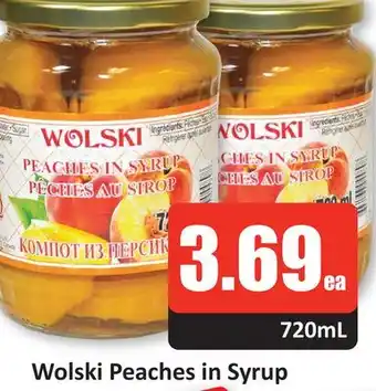 Starsky Wolski peaches in syrup offer