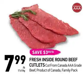 Coppa's Fresh Market Fresh inside round beef cutlets offer