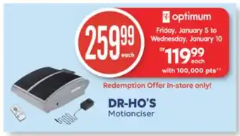 Wellwise by Shoppers Dr-ho's motionciser offer