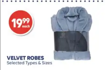 Wellwise by Shoppers Velvet robes offer