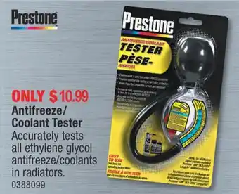 PartSource Prestone antifreeze/ coolant tester offer