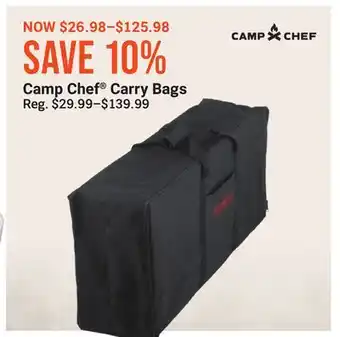 Bass Pro Camp chef carry bags offer