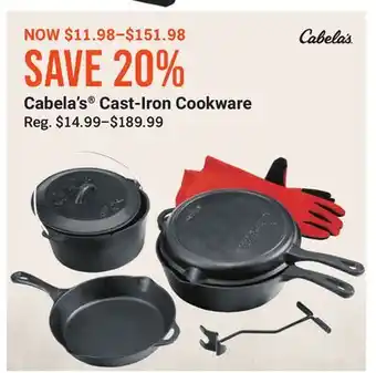 Bass Pro Cabela's cast-iron cookware offer