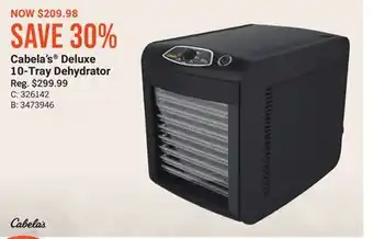 Bass Pro Cabela's deluxe 10-tray dehydrator offer