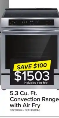 Leon's Frigidaire stainless steel 30 freestanding induction range with front control offer