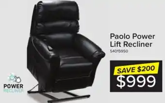 Leon's Paolo power lift recliner - dark brown offer