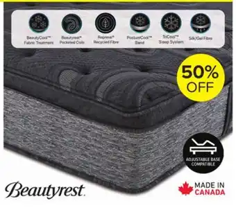 Leon's Beautyrest world class majesty medium twin mattress offer
