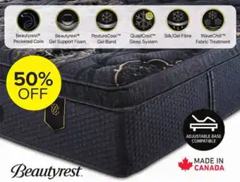 Leon's Beautyrest world class legacy medium full mattress offer