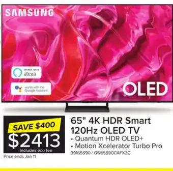 Leon's Samsung 65 oled 4k smart tv - qn65s90cafxzc offer