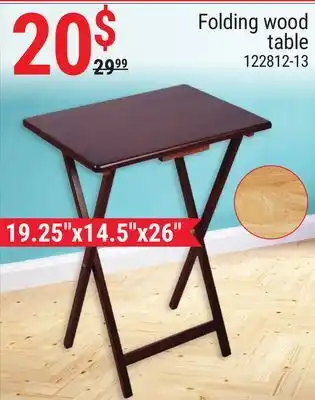 Rossy Folding wood table offer