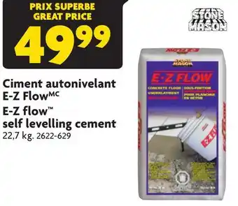 Home Hardware E-z flow self levelling cement offer
