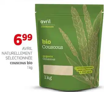 Avril Naturellement sélectionnée couscous bio offer