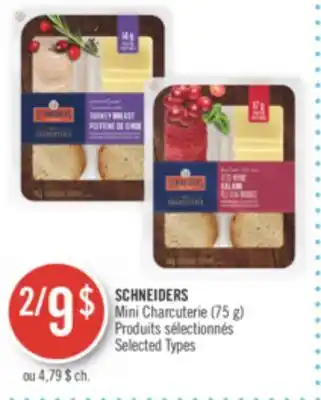 Pharmaprix Schneiders mini charcuterie offer
