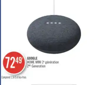 Pharmaprix Google home mini 2nd generation offer