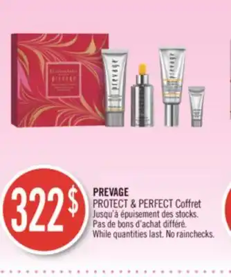 Pharmaprix Prevage protect & perfect coffret offer
