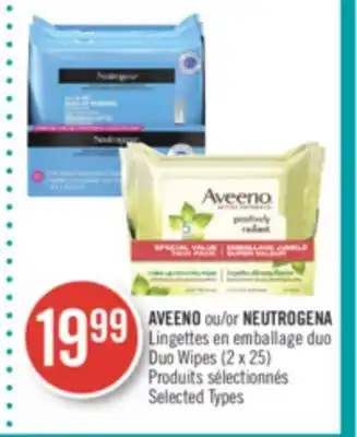 Pharmaprix Aveeno or neutrogena duo wipes offer