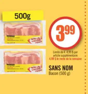 Pharmaprix No name bacon offer