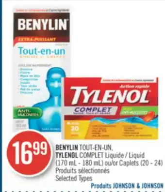 Pharmaprix Benylin tout en un tylenol complet liquid offer
