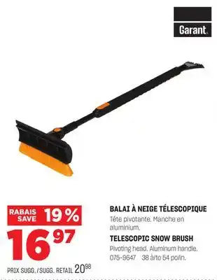 BMR Balai à neige télescopique offer