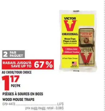 BMR Pièges à souris en bois offer