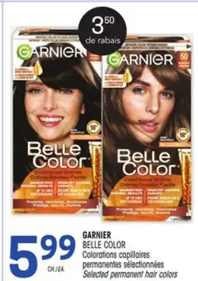 Uniprix Garnier belle color colorations capillaires permanentes sélectionnées | selected permanent hair colors offer