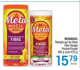 Uniprix Metamucil thérapie par les fibres fiber therapy poudre/powder 283 g ou/or 575 g offer