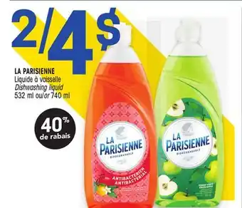 Uniprix La parisienne liquide à vaisselle/ dishwashing liquid offer