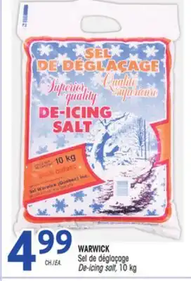 Uniprix Warwick sel de déglaçage/de-icing salt offer