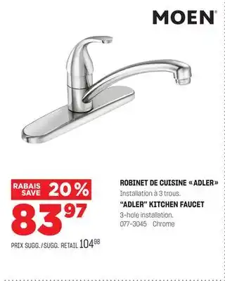 BMR Robinet de cuisine adler offer