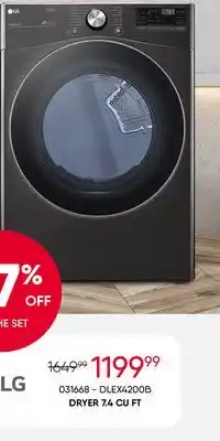 Meubles RD Dryer 7.4 cu ft offer