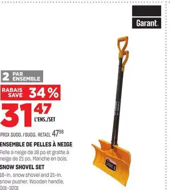 BMR Ensemble de pelles à neige offer