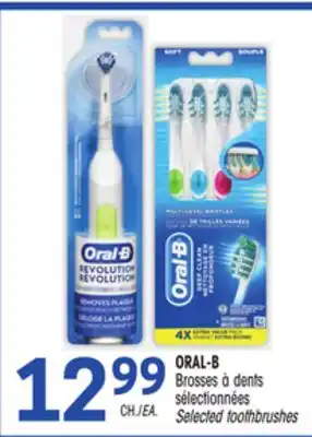 Uniprix Oral-b brosses à dents sélectionnées selected toothbrushes offer