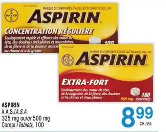 Uniprix Aspirin a.a.s./a.s.a offer