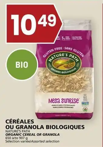 Rachelle-Bery Grocery NATURE'S PATH ORGANIC CEREAL OR GRANOLA offer